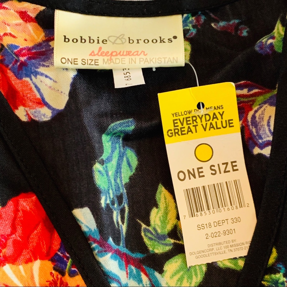 Bobbie & Brooks Floral Pajama Top Size OSFM - Picture 8 of 8